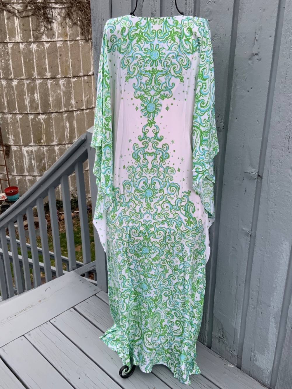 Lilly Pulitzer Marilla Silk Maxi Caftan (Brand New w/tags) Size L/XL - Picture 4 of 8